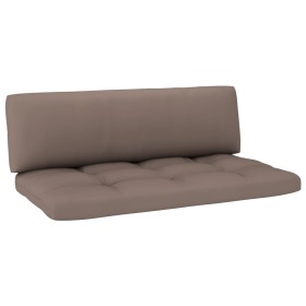 vidaXL Outdoor-Mittelsofa Paletten Imprägniertes Kiefernholz Grau
