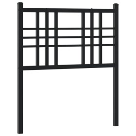 vidaXL Kopfteil Metall Schwarz 75 cm