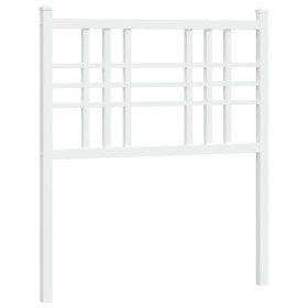 vidaXL Kopfteil Metall Weiß 75 cm