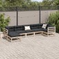 vidaXL 7-tlg. Garten-Sofagarnitur mit Kissen Massivholz Kiefer vidaXL 7-tlg. Garten-Sofagarnitur mit Kissen Massivholz Kiefer