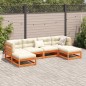 vidaXL 6-tlg. Garten-Sofagarnitur Wachsbraun Massivholz Kiefer vidaXL 6-tlg. Garten-Sofagarnitur Wachsbraun Massivholz Kiefer