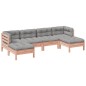 vidaXL 6-tlg. Garten-Sofagarnitur mit Kissen Massivholz Douglasie vidaXL 6-tlg. Garten-Sofagarnitur mit Kissen Massivholz Douglasie