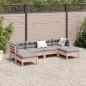 vidaXL 6-tlg. Garten-Sofagarnitur mit Kissen Massivholz Douglasie vidaXL 6-tlg. Garten-Sofagarnitur mit Kissen Massivholz Douglasie