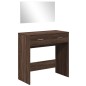 vidaXL Schminktisch mit Spiegel Braun Eichen-Optik 80x39x80 cm vidaXL Schminktisch mit Spiegel Braun Eichen-Optik 80x39x80 cm