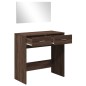 vidaXL Schminktisch mit Spiegel Braun Eichen-Optik 80x39x80 cm vidaXL Schminktisch mit Spiegel Braun Eichen-Optik 80x39x80 cm