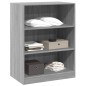 vidaXL Kleiderschrank Grau Sonoma 77x48x102 cm Holzwerkstoff vidaXL Kleiderschrank Grau Sonoma 77x48x102 cm Holzwerkstoff