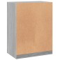 vidaXL Kleiderschrank Grau Sonoma 77x48x102 cm Holzwerkstoff vidaXL Kleiderschrank Grau Sonoma 77x48x102 cm Holzwerkstoff