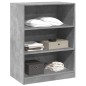 vidaXL Kleiderschrank Betongrau 77x48x102 cm Holzwerkstoff vidaXL Kleiderschrank Betongrau 77x48x102 cm Holzwerkstoff