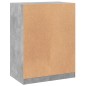 vidaXL Kleiderschrank Betongrau 77x48x102 cm Holzwerkstoff vidaXL Kleiderschrank Betongrau 77x48x102 cm Holzwerkstoff