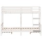vidaXL Etagenbett 80x200/120x200 cm Weiß Massivholz Kiefer vidaXL Etagenbett 80x200/120x200 cm Weiß Massivholz Kiefer