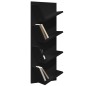 vidaXL Wand-Bücherregal mit 4 Fächern Schwarz 33x16x90 cm vidaXL Wand-Bücherregal mit 4 Fächern Schwarz 33x16x90 cm