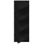 vidaXL Wand-Bücherregal mit 4 Fächern Schwarz 33x16x90 cm vidaXL Wand-Bücherregal mit 4 Fächern Schwarz 33x16x90 cm
