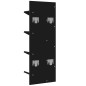 vidaXL Wand-Bücherregal mit 4 Fächern Schwarz 33x16x90 cm vidaXL Wand-Bücherregal mit 4 Fächern Schwarz 33x16x90 cm