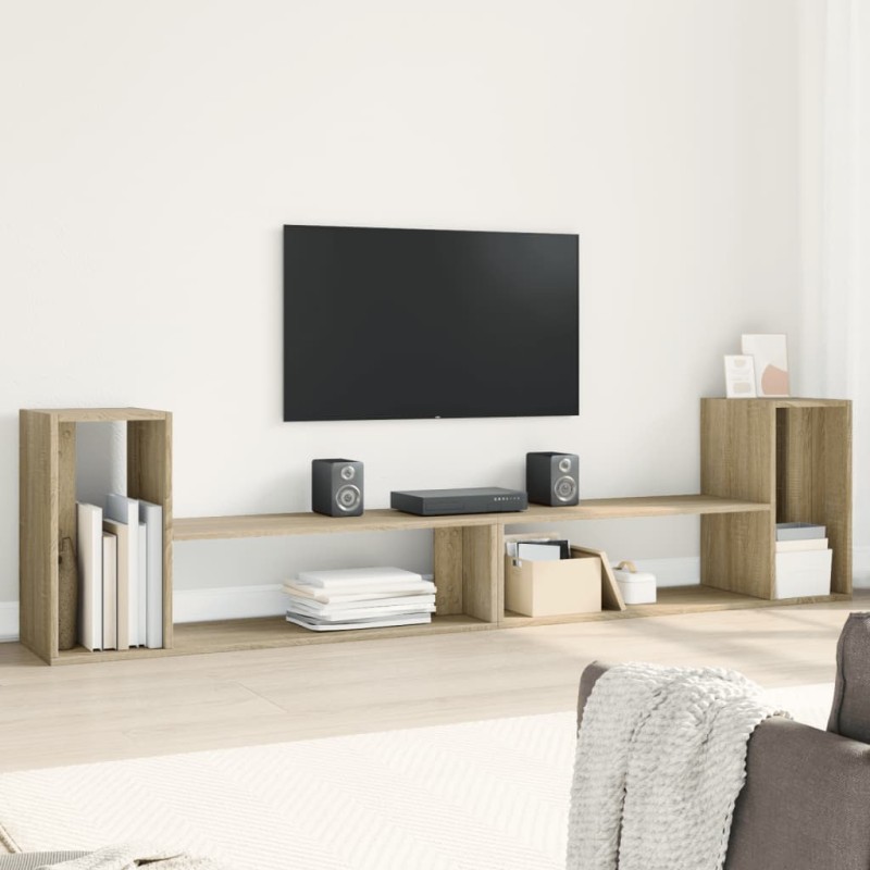 vidaXL TV-Schränke 2 Stk. Sonoma-Eiche 100x30x50 cm Holzwerkstoff vidaXL TV-Schränke 2 Stk. Sonoma-Eiche 100x30x50 cm Holzwerkstoff