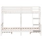 vidaXL Etagenbett 90x200/120x200 cm Weiß Massivholz Kiefer vidaXL Etagenbett 90x200/120x200 cm Weiß Massivholz Kiefer