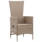 vidaXL 7-tlg. Garten-Essgruppe Poly Rattan Beige vidaXL 7-tlg. Garten-Essgruppe Poly Rattan Beige