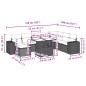 vidaXL 9-tlg. Garten-Sofagarnitur mit Kissen Schwarz Poly Rattan vidaXL 9-tlg. Garten-Sofagarnitur mit Kissen Schwarz Poly Rattan