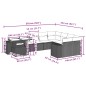 vidaXL 10-tlg. Garten-Sofagarnitur mit Kissen Schwarz Poly Rattan vidaXL 10-tlg. Garten-Sofagarnitur mit Kissen Schwarz Poly Rattan