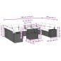vidaXL 11-tlg. Garten-Sofagarnitur mit Kissen Schwarz Poly Rattan vidaXL 11-tlg. Garten-Sofagarnitur mit Kissen Schwarz Poly Rattan