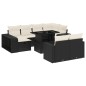 vidaXL 11-tlg. Garten-Sofagarnitur mit Kissen Schwarz Poly Rattan vidaXL 11-tlg. Garten-Sofagarnitur mit Kissen Schwarz Poly Rattan