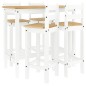 vidaXL 5-tlg. Bar-Set Weiß Massivholz Kiefer vidaXL 5-tlg. Bar-Set Weiß Massivholz Kiefer