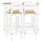 vidaXL 5-tlg. Bar-Set Weiß Massivholz Kiefer vidaXL 5-tlg. Bar-Set Weiß Massivholz Kiefer