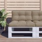vidaXL Palettenkissen 2-tlg. Taupe Stoff vidaXL Palettenkissen 2-tlg. Taupe Stoff