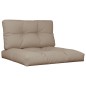vidaXL Palettenkissen 2-tlg. Taupe Stoff vidaXL Palettenkissen 2-tlg. Taupe Stoff