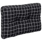 vidaXL Palettenkissen 2-tlg. Schwarz Karomuster Stoff vidaXL Palettenkissen 2-tlg. Schwarz Karomuster Stoff
