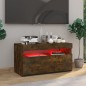 vidaXL TV-Schrank mit LED-Leuchten Räuchereiche 75x35x40 cm vidaXL TV-Schrank mit LED-Leuchten Räuchereiche 75x35x40 cm