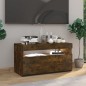 vidaXL TV-Schrank mit LED-Leuchten Räuchereiche 75x35x40 cm vidaXL TV-Schrank mit LED-Leuchten Räuchereiche 75x35x40 cm