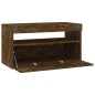 vidaXL TV-Schrank mit LED-Leuchten Räuchereiche 75x35x40 cm vidaXL TV-Schrank mit LED-Leuchten Räuchereiche 75x35x40 cm