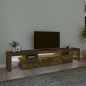 vidaXL TV-Schrank mit LED-Leuchten Räuchereiche 215x36,5x40 cm vidaXL TV-Schrank mit LED-Leuchten Räuchereiche 215x36,5x40 cm