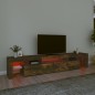 vidaXL TV-Schrank mit LED-Leuchten Räuchereiche 215x36,5x40 cm vidaXL TV-Schrank mit LED-Leuchten Räuchereiche 215x36,5x40 cm
