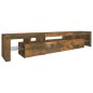 vidaXL TV-Schrank mit LED-Leuchten Räuchereiche 215x36,5x40 cm vidaXL TV-Schrank mit LED-Leuchten Räuchereiche 215x36,5x40 cm