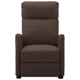 vidaXL Massagesessel Braun Kunstleder