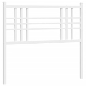 vidaXL Kopfteil Metall Weiß 107 cm