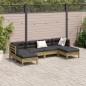 vidaXL 6-tlg. Garten-Sofagarnitur mit Kissen Kiefernholz Imprägniert vidaXL 6-tlg. Garten-Sofagarnitur mit Kissen Kiefernholz Imprägniert
