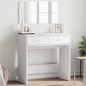 vidaXL Schminktisch mit Spiegel Weiß 80x39x80 cm vidaXL Schminktisch mit Spiegel Weiß 80x39x80 cm