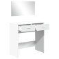 vidaXL Schminktisch mit Spiegel Weiß 80x39x80 cm vidaXL Schminktisch mit Spiegel Weiß 80x39x80 cm