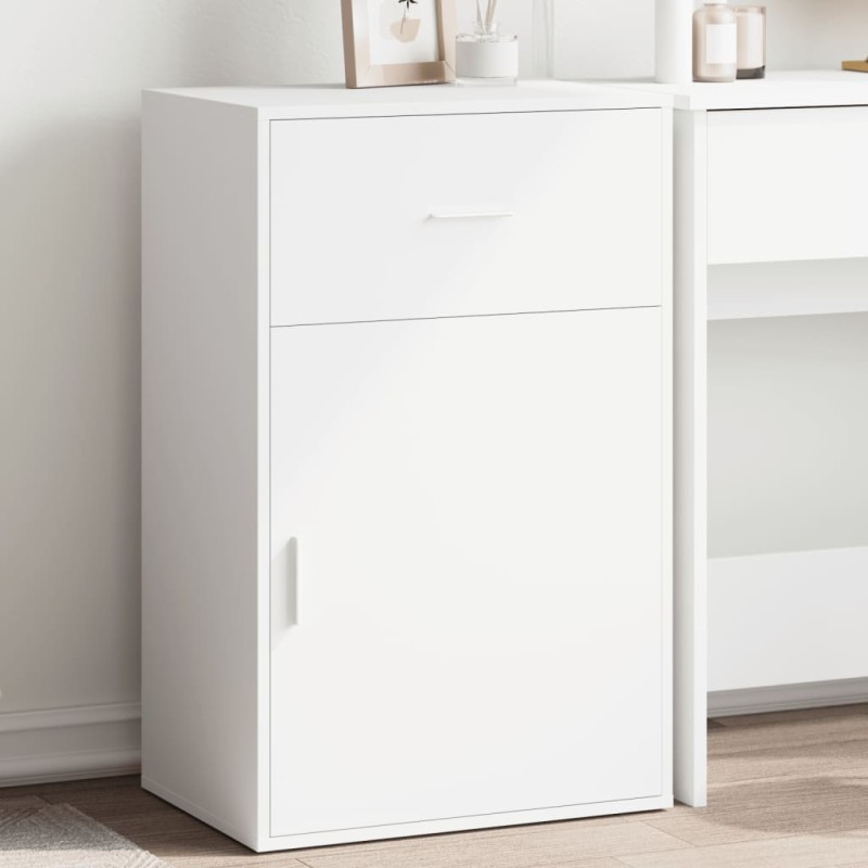 vidaXL Beistellschrank Weiß 56,5x39x90 cm Holzwerkstoff vidaXL Beistellschrank Weiß 56,5x39x90 cm Holzwerkstoff