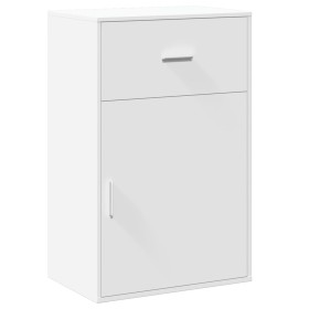 vidaXL Beistellschrank Weiß 56,5x39x90 cm Holzwerkstoff