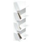 vidaXL Wand-Bücherregal mit 4 Fächern Weiß 33x16x90 cm vidaXL Wand-Bücherregal mit 4 Fächern Weiß 33x16x90 cm