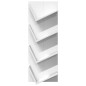 vidaXL Wand-Bücherregal mit 4 Fächern Weiß 33x16x90 cm vidaXL Wand-Bücherregal mit 4 Fächern Weiß 33x16x90 cm