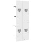 vidaXL Wand-Bücherregal mit 4 Fächern Weiß 33x16x90 cm vidaXL Wand-Bücherregal mit 4 Fächern Weiß 33x16x90 cm