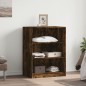 vidaXL Kleiderschrank Räuchereiche 77x48x102 cm Holzwerkstoff vidaXL Kleiderschrank Räuchereiche 77x48x102 cm Holzwerkstoff