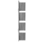 vidaXL Wand-Bücherregal mit 4 Fächern Grau Sonoma 33x16x90 cm vidaXL Wand-Bücherregal mit 4 Fächern Grau Sonoma 33x16x90 cm