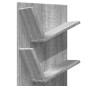 vidaXL Wand-Bücherregal mit 4 Fächern Grau Sonoma 33x16x90 cm vidaXL Wand-Bücherregal mit 4 Fächern Grau Sonoma 33x16x90 cm