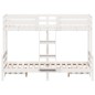 vidaXL Etagenbett 90x200/120x200 cm Weiß Massivholz Kiefer vidaXL Etagenbett 90x200/120x200 cm Weiß Massivholz Kiefer