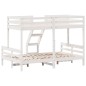 vidaXL Etagenbett 90x200/120x200 cm Weiß Massivholz Kiefer vidaXL Etagenbett 90x200/120x200 cm Weiß Massivholz Kiefer